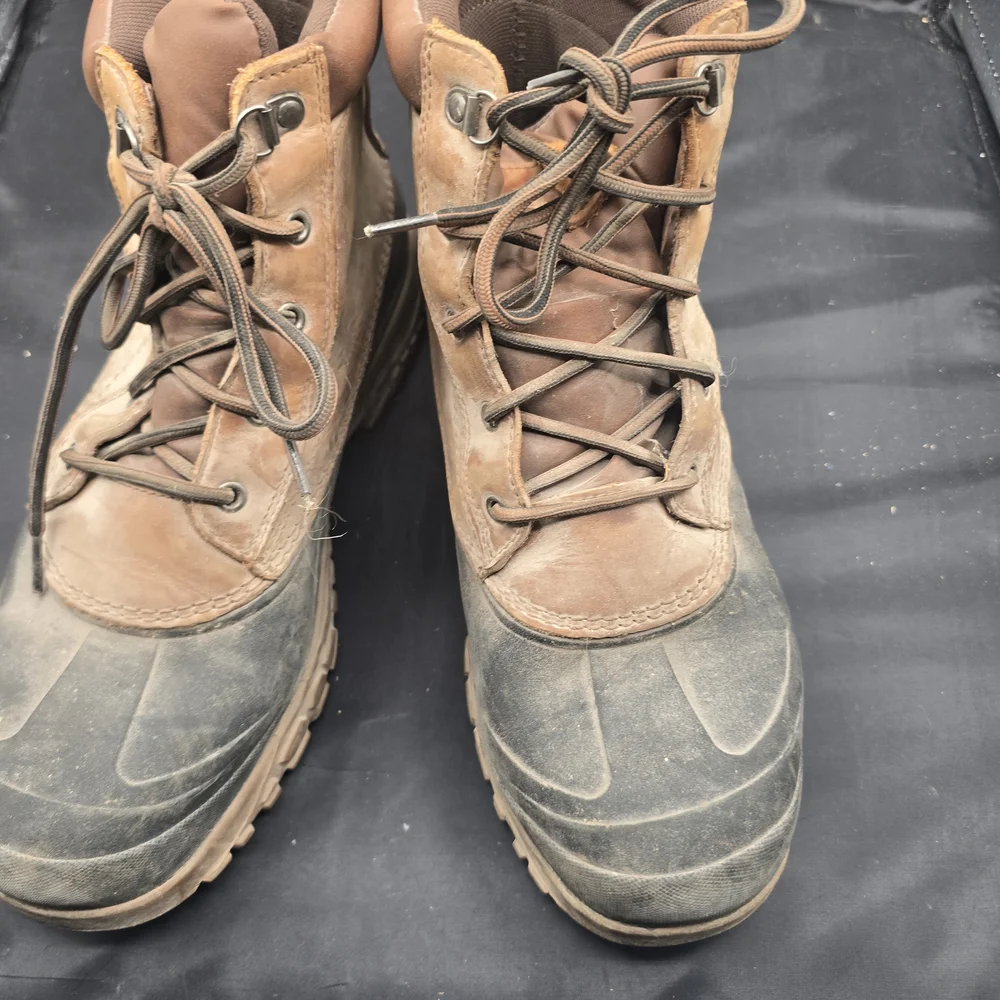 Ozark Trail Brown and Black Hiking Boots with‎ Rugged Design